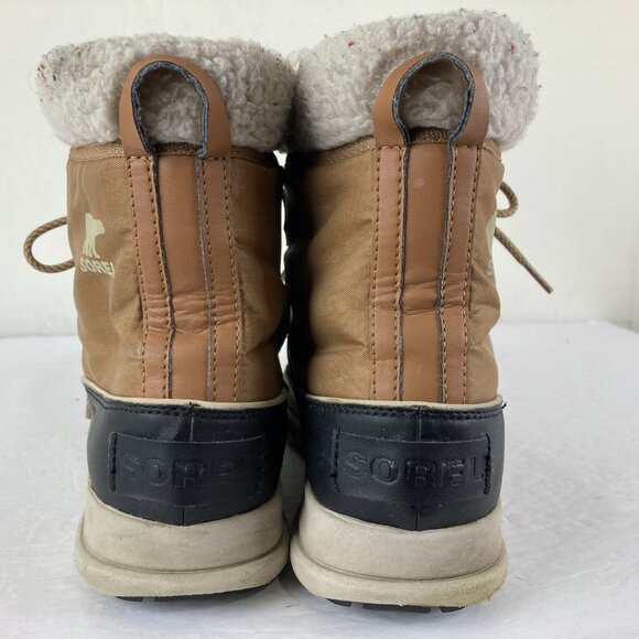 Sorel Women Sz 11 Waterproof Lined Lace Up Rain / Snow Boot With Logo - Picture 4 of 7